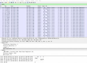 wireshark撈modbus 做分析